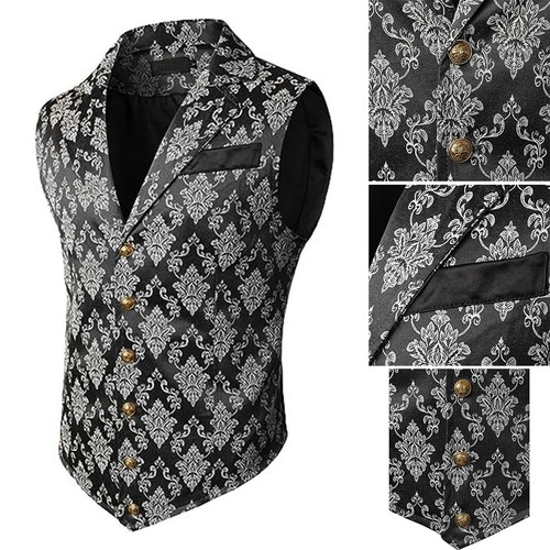 Gilet costume rétro homme - de,