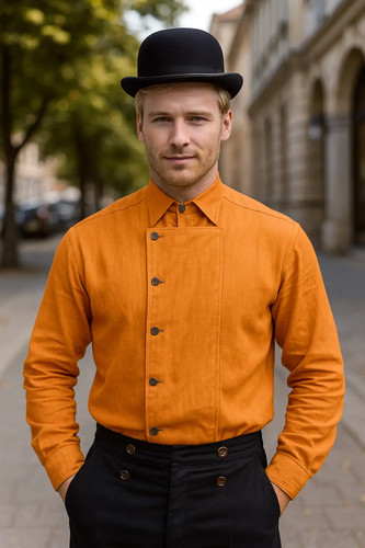 Chemise lin boutons - lin, à